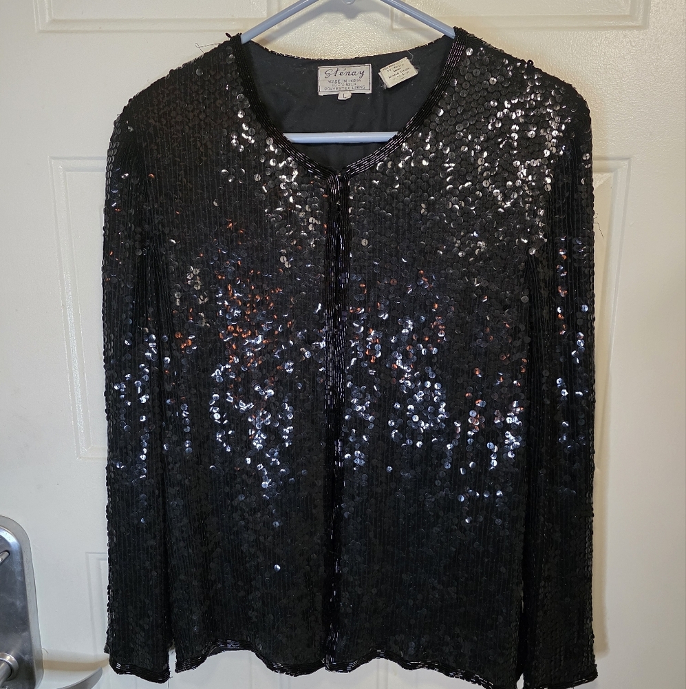 Stenay Black Silk‎ Blend Top